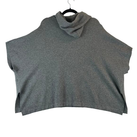 Zara Knitwear Fancy Winter Collection Gray Poncho Kid's 11-12 Yr EUC - Picture 2 of 8